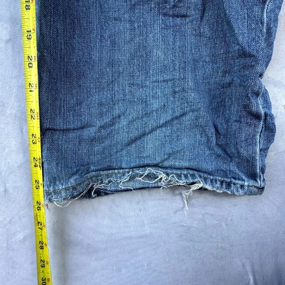 Vintage Old Navy Blue Jeans Men's 36x30 Blue Denim Cotton Wide Leg Loose Fit